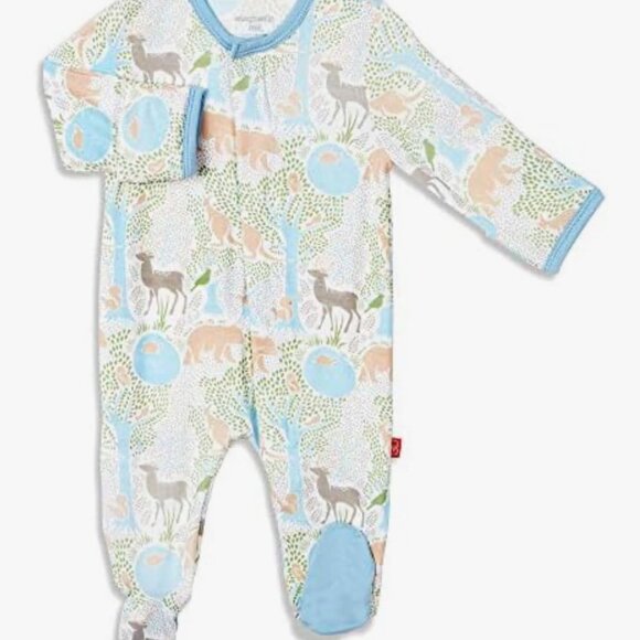 Magnetic Me Magnificent Baby Modal Sleep and Play Footie 0-3 Months - Picture 1 of 6